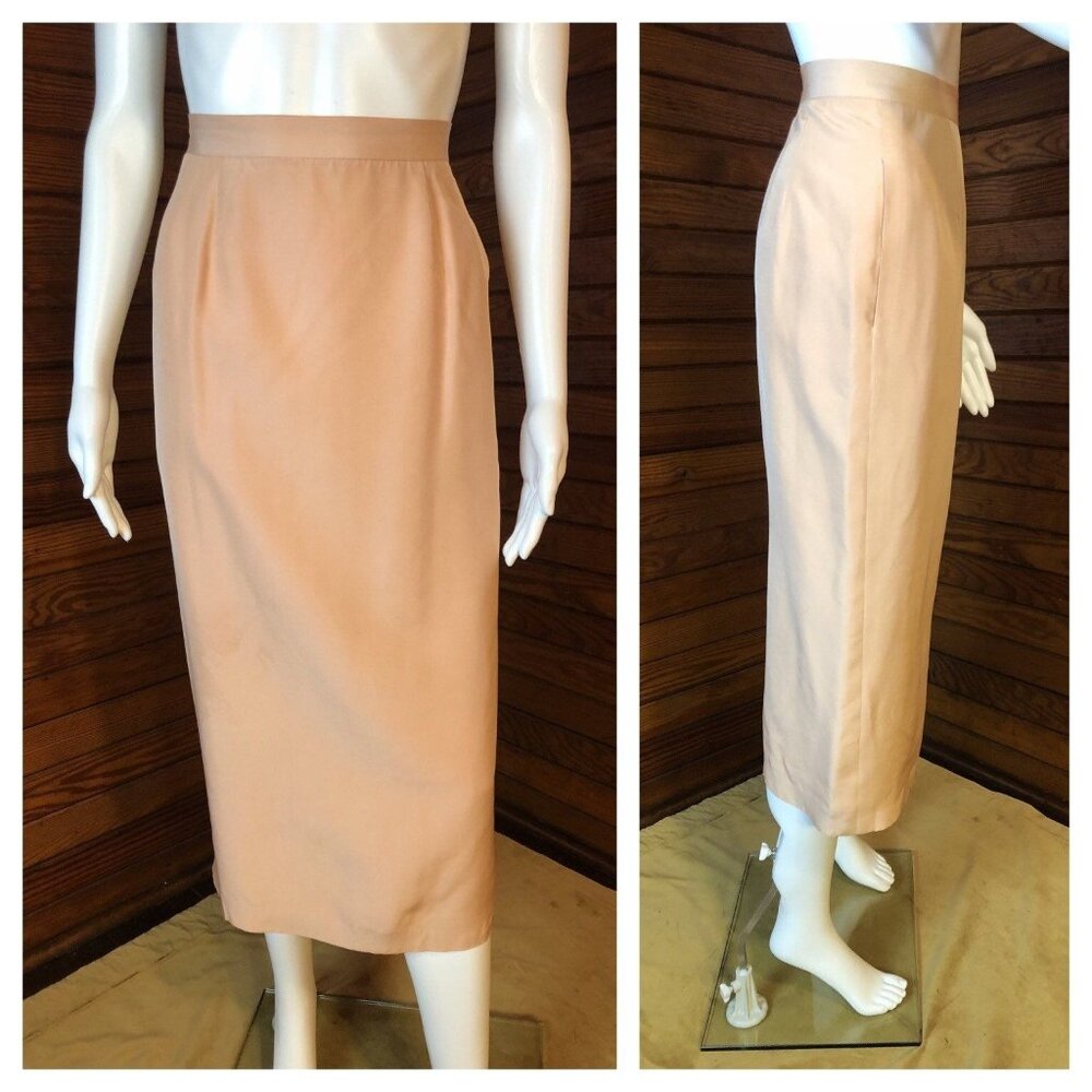Silk Skirt, Liquid Satin Skirt, Liquid Silk Skirt, Pink Skirt, Large L